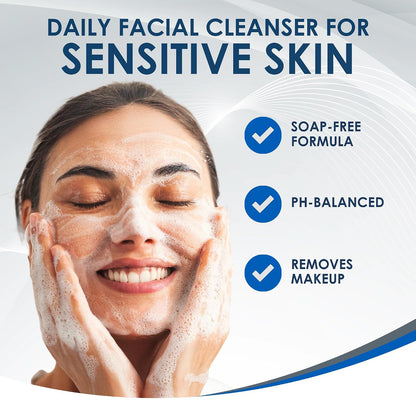 pH-balanced Vanicream face wash bottle