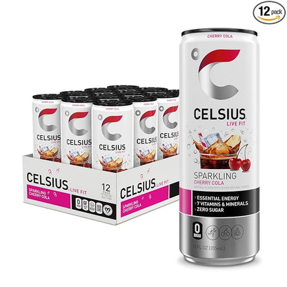 CELSIUS Sparkling Cherry Cola sugar free energy drink 12-pack
