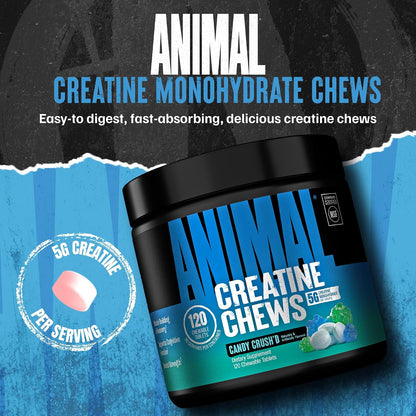 5g creatine monohydrate chewable supplement