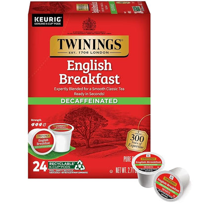 Twinings decaffeinated English Breakfast black tea K-Cup pods