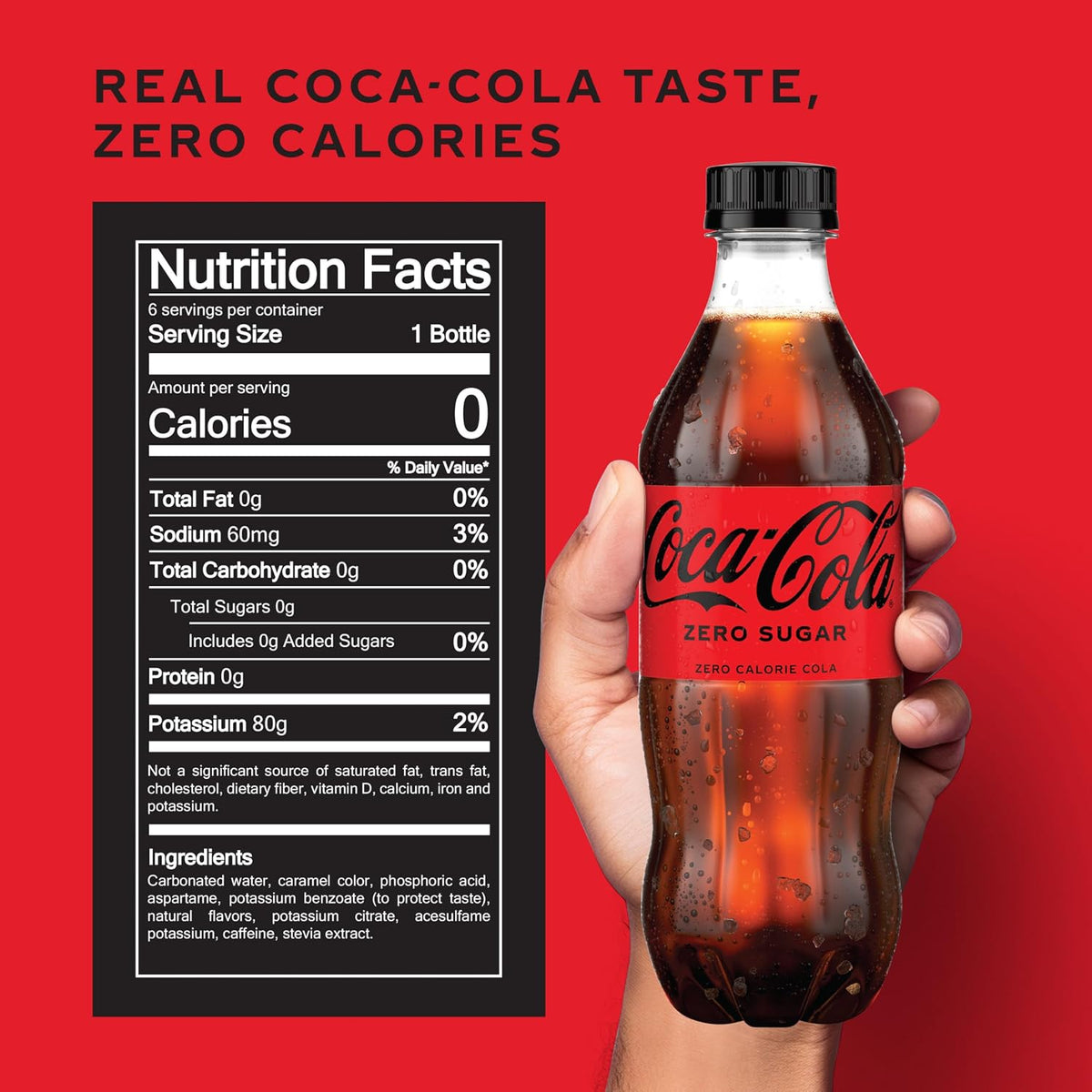 Coca-Cola Zero Sugar soda bottles for refreshment