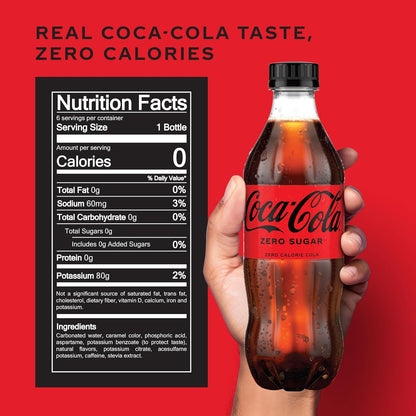 Coca-Cola Zero Sugar soda bottles for refreshment