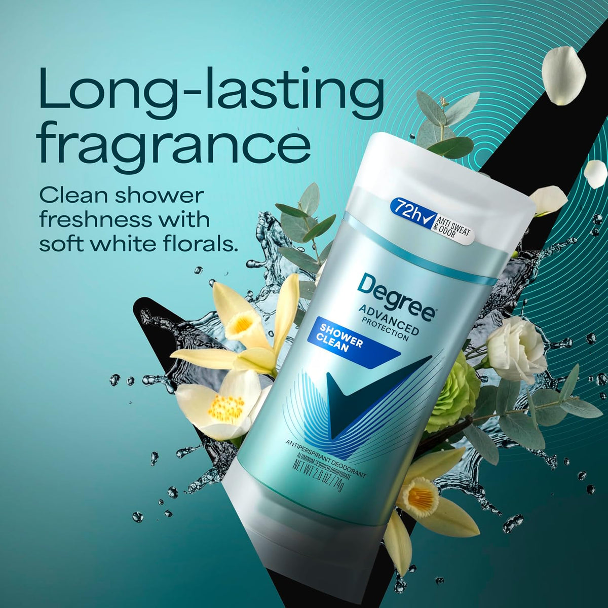 Degree Shower Clean antiperspirant deodorant product image