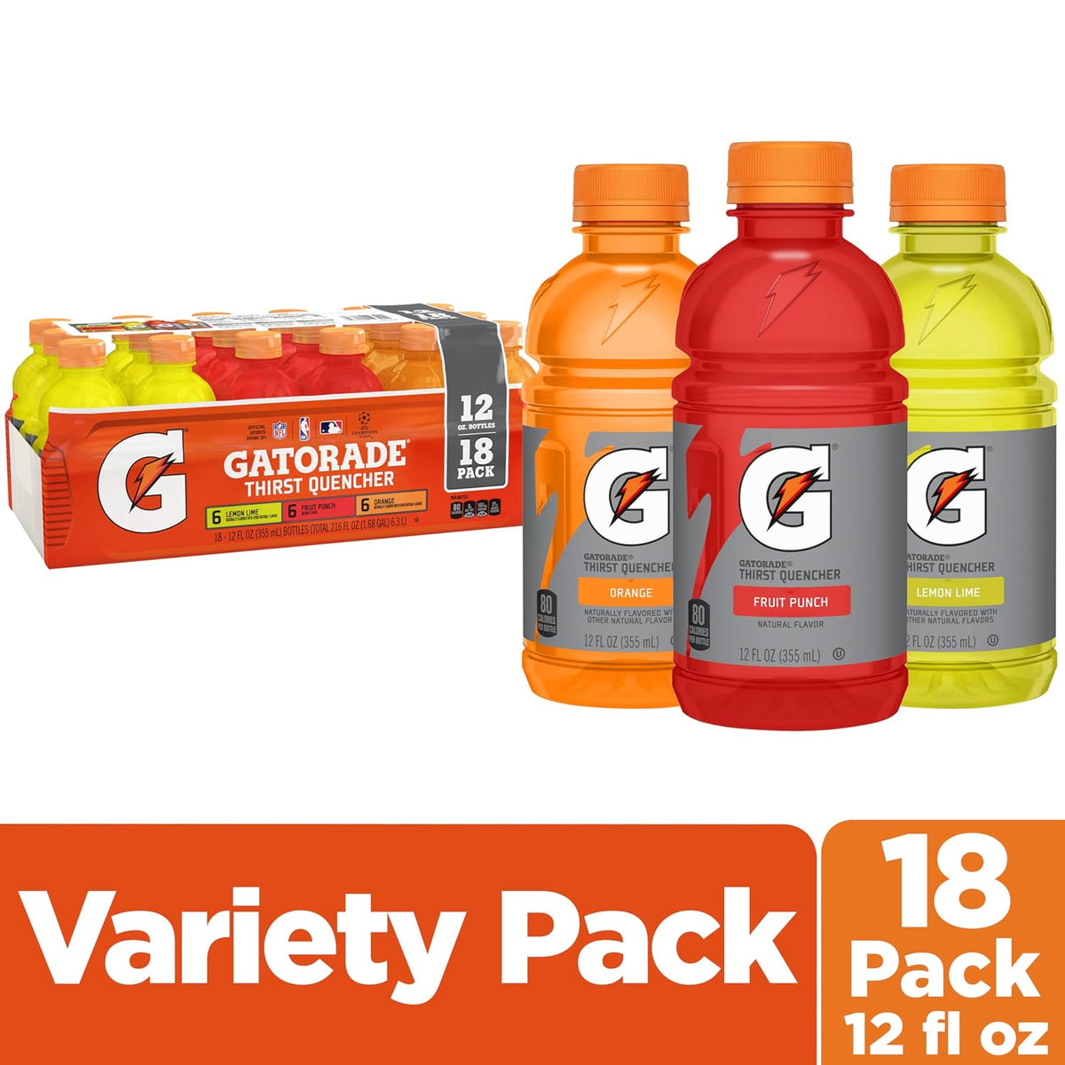 Gatorade bottled sports drinks for workouts and games