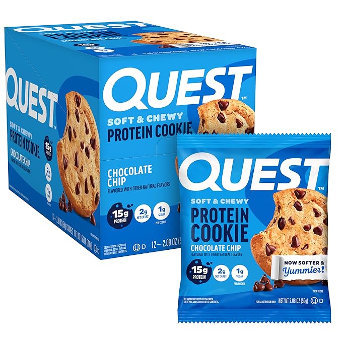 Quest chocolate chip protein cookie 12 count pack