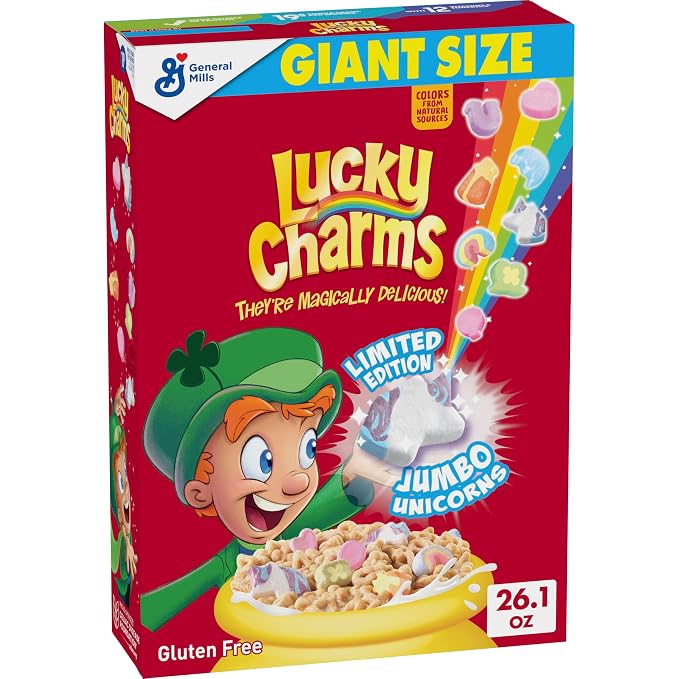 Lucky Charms Gluten Free Cereal giant size box