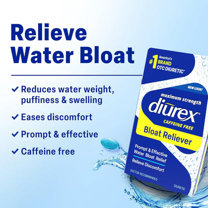 Diurex 48 count bloat relief wellness supplement