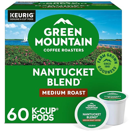 Green Mountain Nantucket Blend K-Cup coffee pods, 60 count