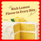 13.25 oz Betty Crocker Super Moist lemon baking mix