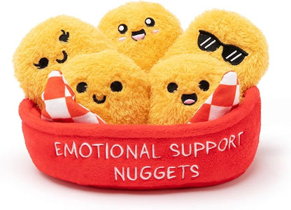 Quirky dumpling plush figures for desk decor