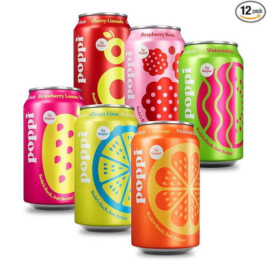 poppi Prebiotic Soda Fun Favorites 12 pack