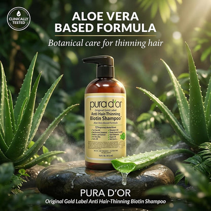 PURA D'OR botanical shampoo with argan oil