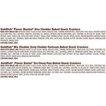 Goldfish single serve snack packs for lunchboxes