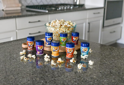Kernel Season's flavored popcorn salt mini jars