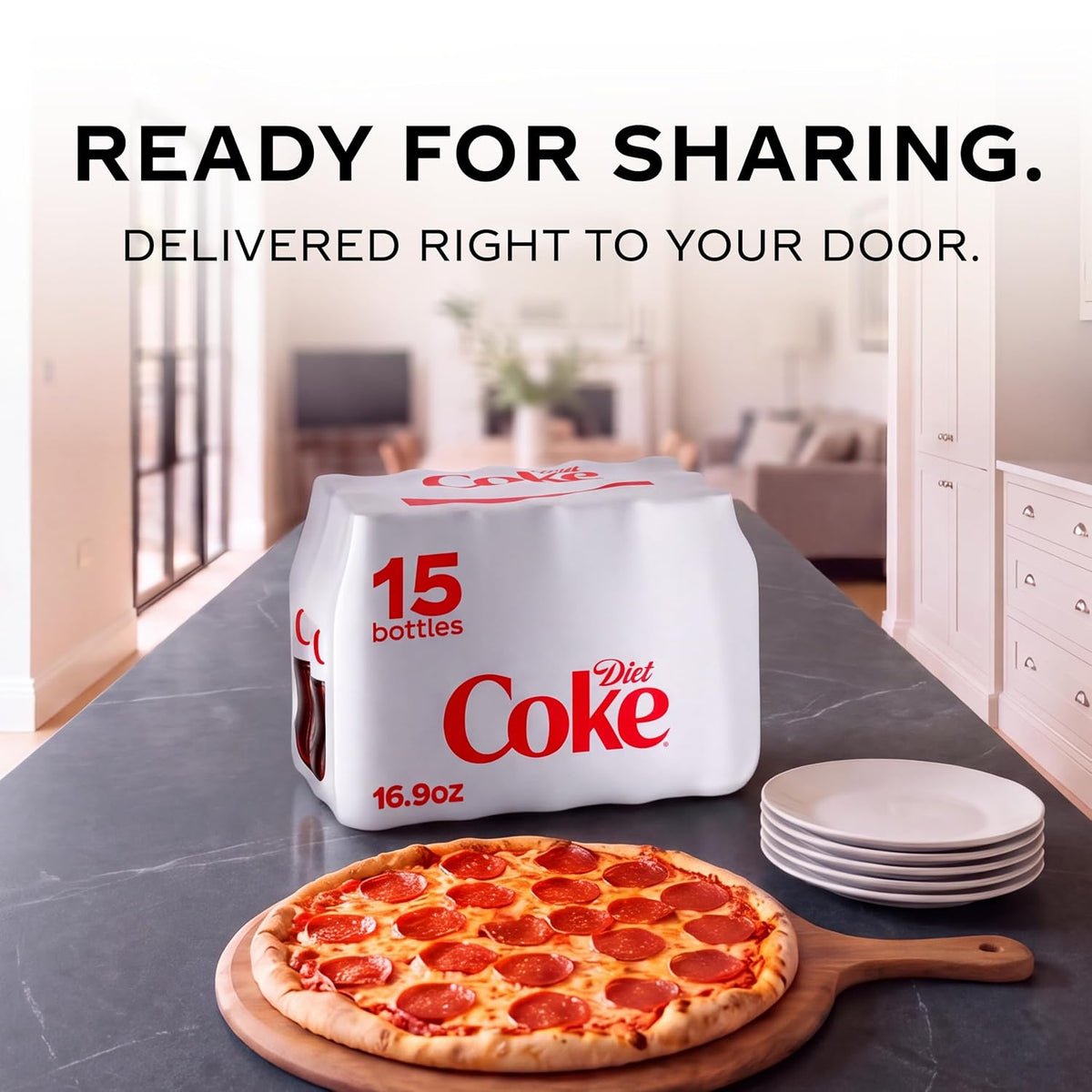 Diet Coke bottled soda for fridge stocking