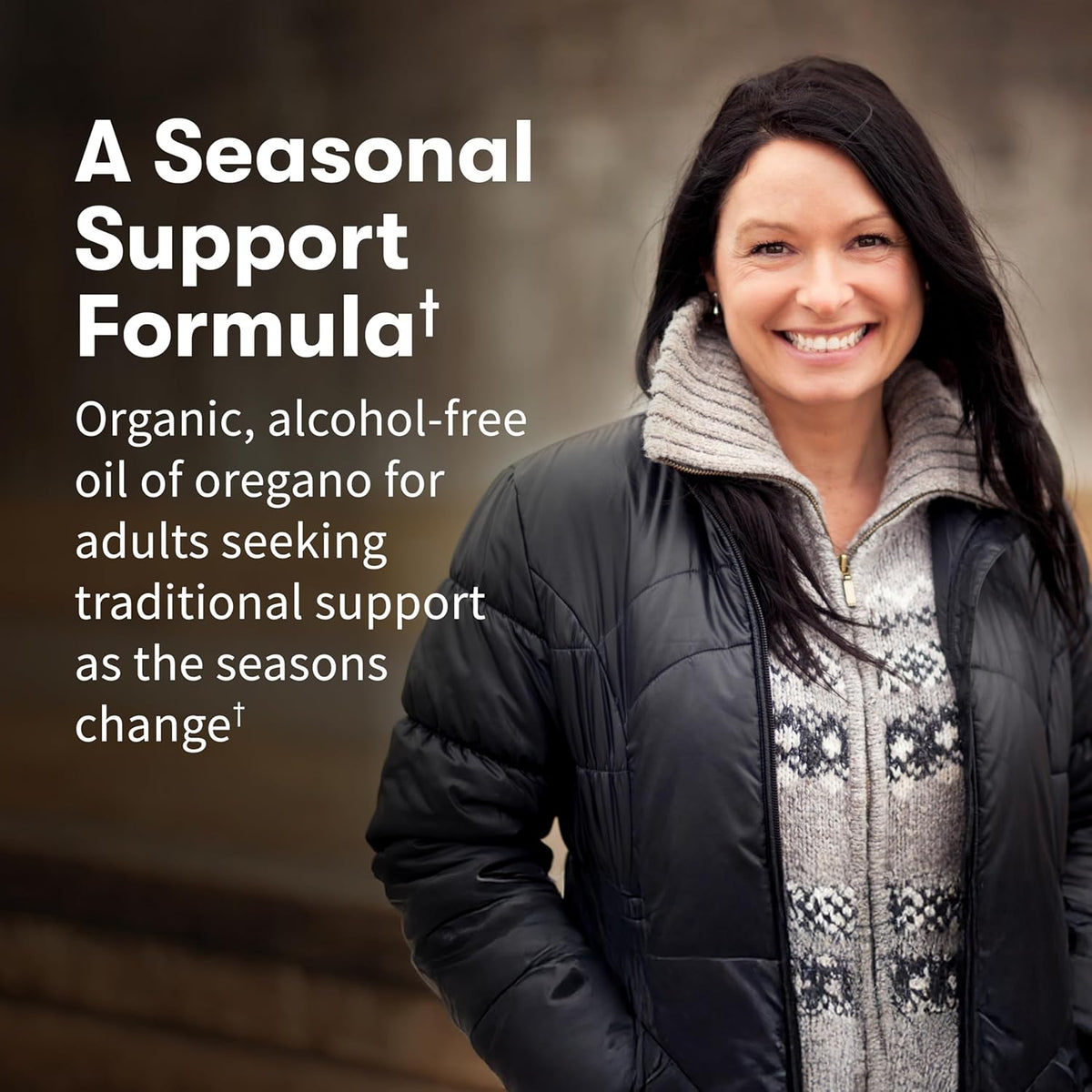 Alcohol-free oregano herbal supplement drops