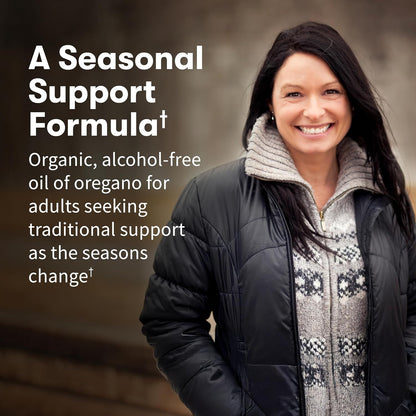 Alcohol-free oregano herbal supplement drops