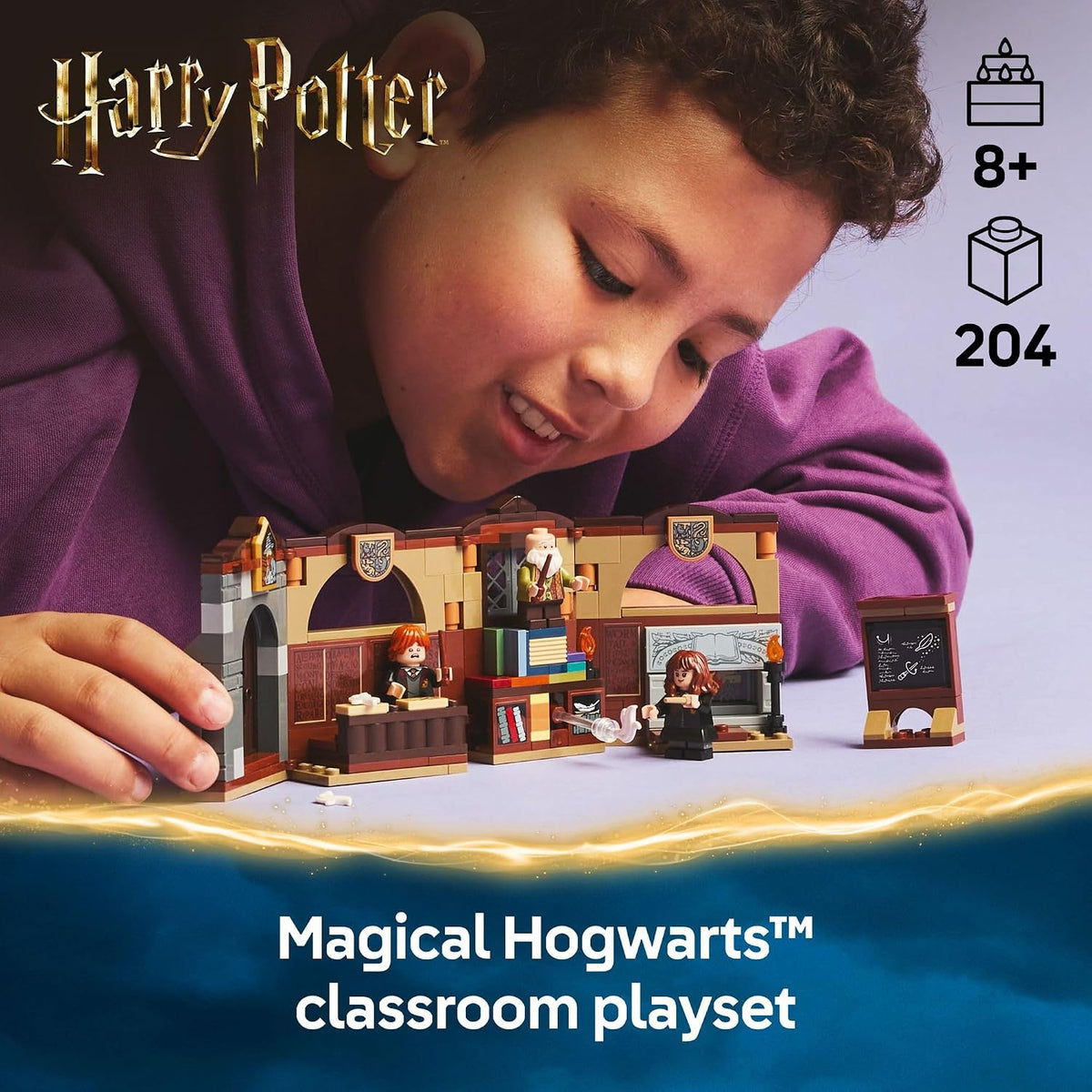 Hogwarts classroom LEGO set with levitation feature