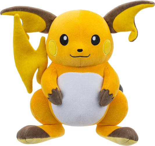 Large Raichu stuffed animal for kids ages 2 and up