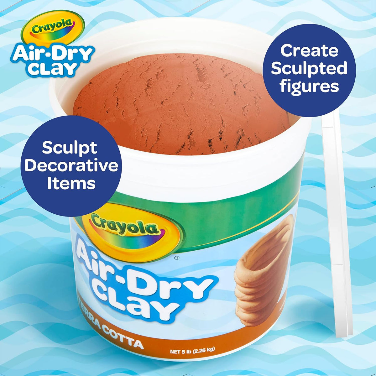 Non-toxic Crayola air dry clay ages 3 plus