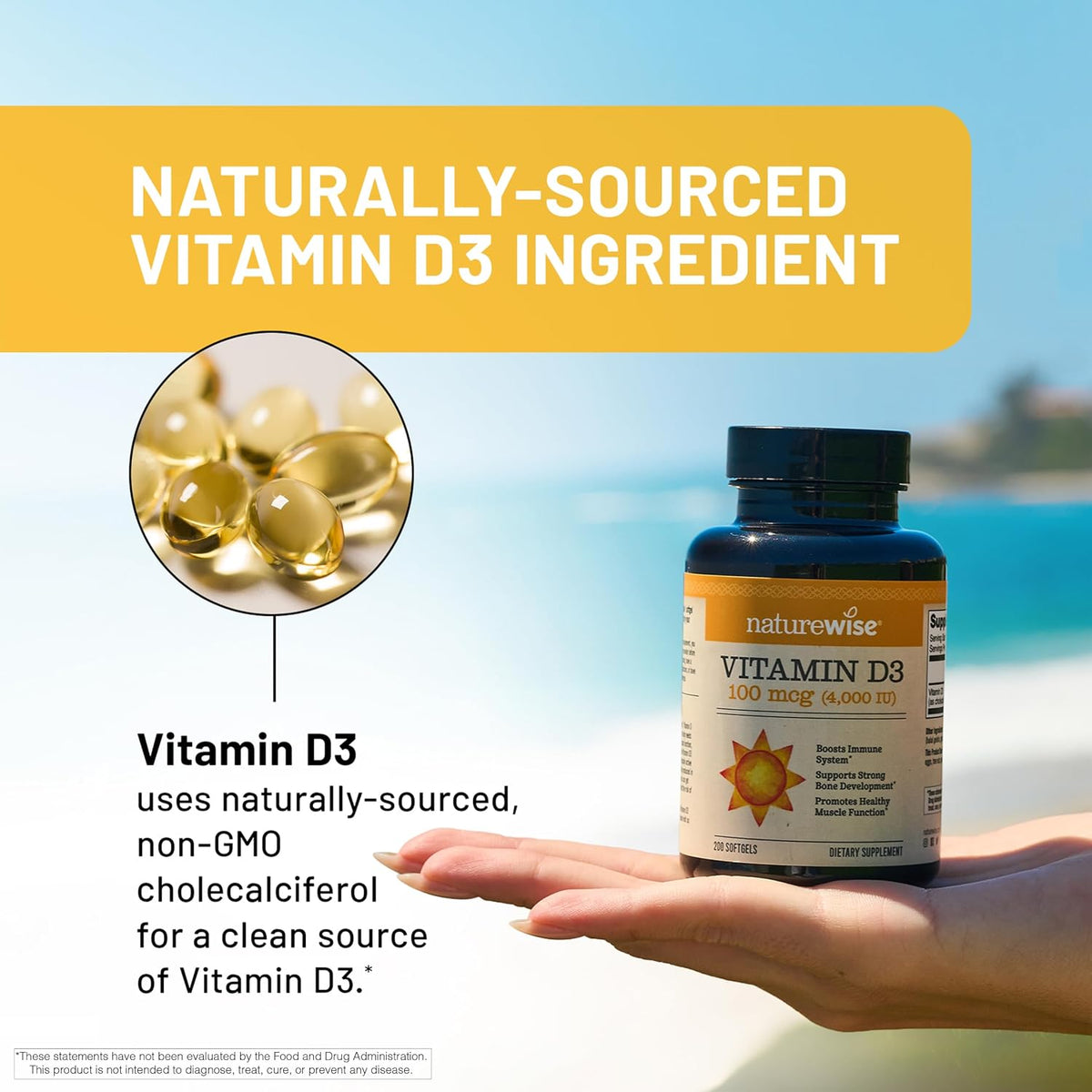 NatureWise Vitamin D3 4000 IU daily wellness supplement