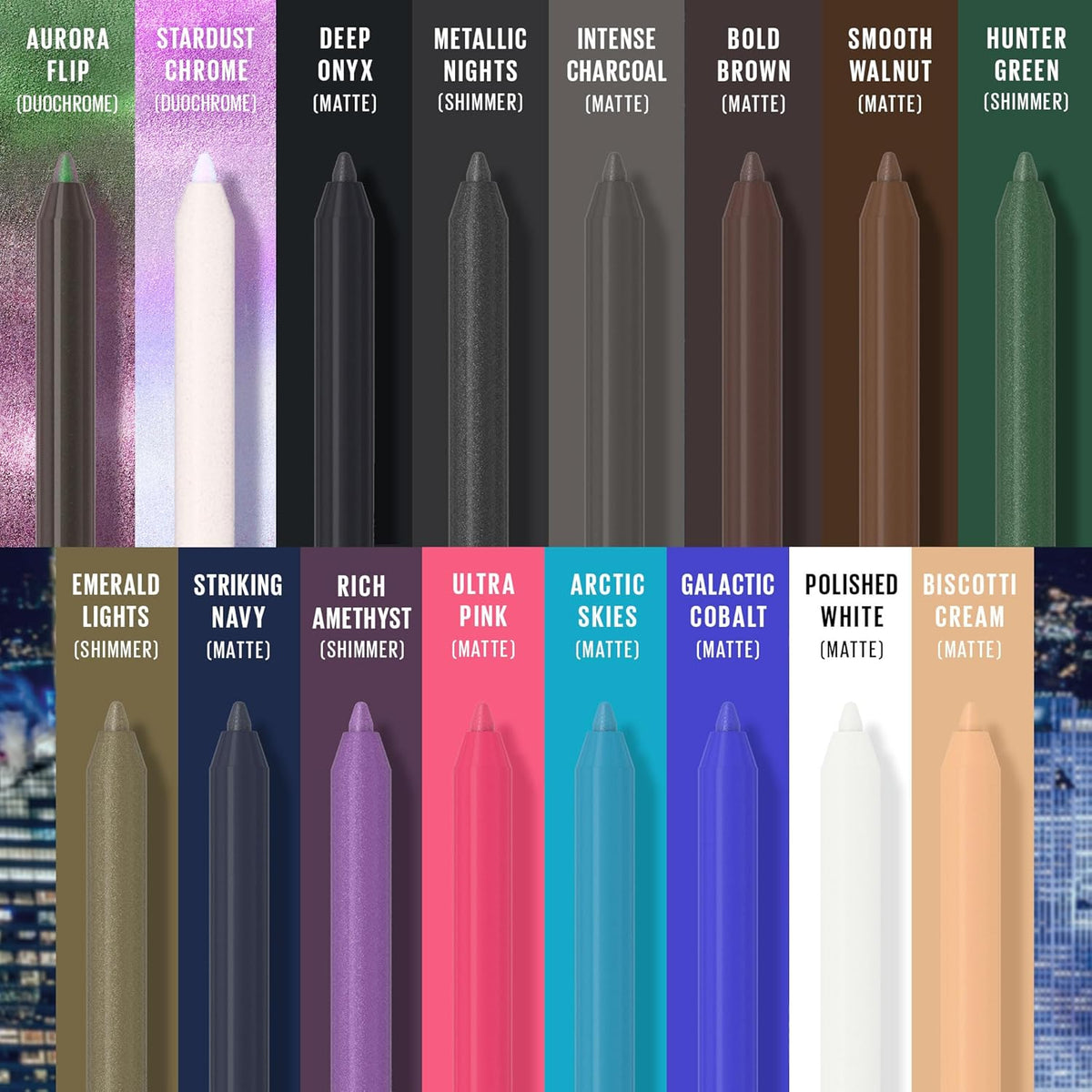 Metallic Nights eyeliner pencil with up to 36-hour wear