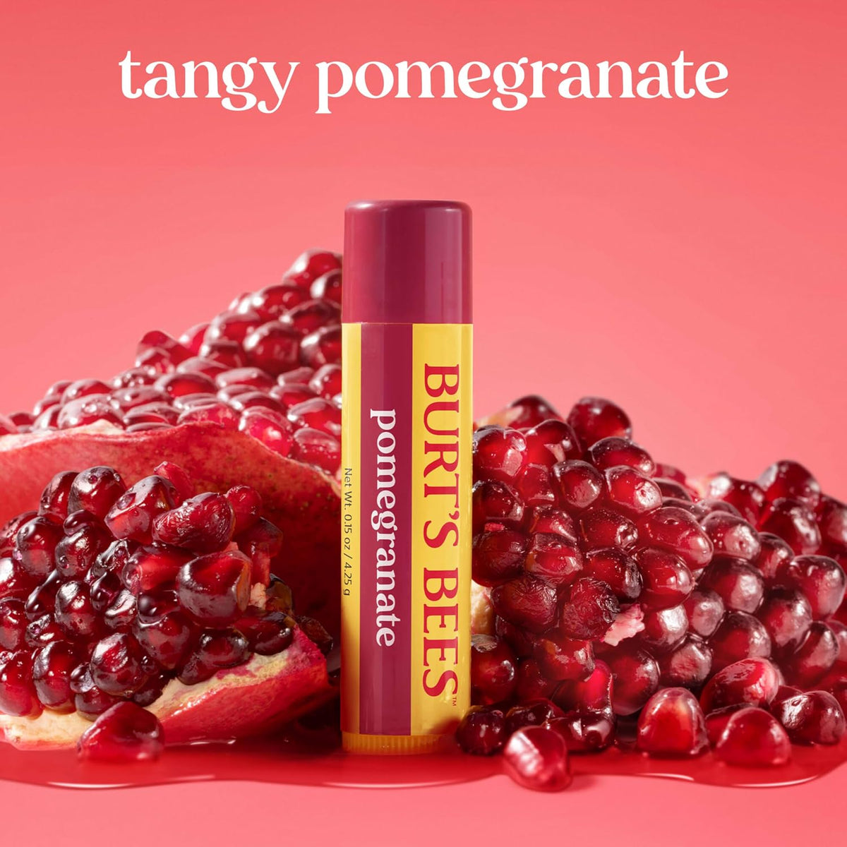 Burt's Bees natural-origin Pomegranate lip balm