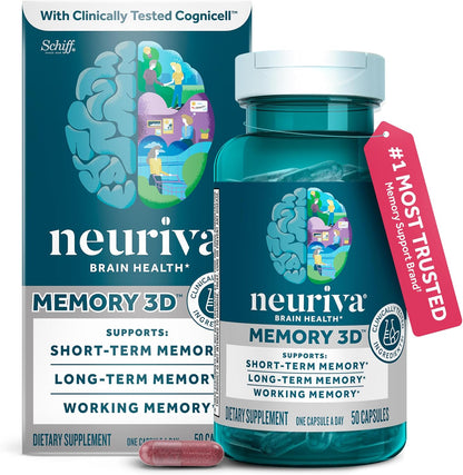NEURIVA Memory 3D supplement bottle front view