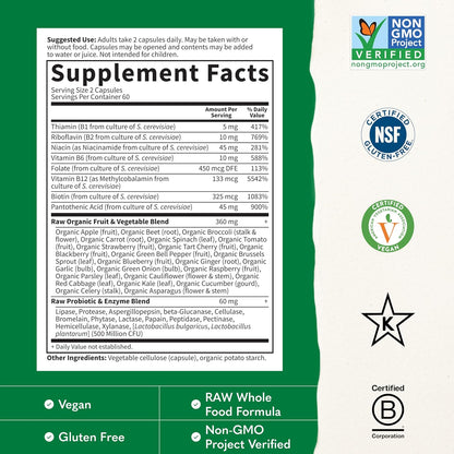 Garden of Life B-complex supplement with vegan capsules