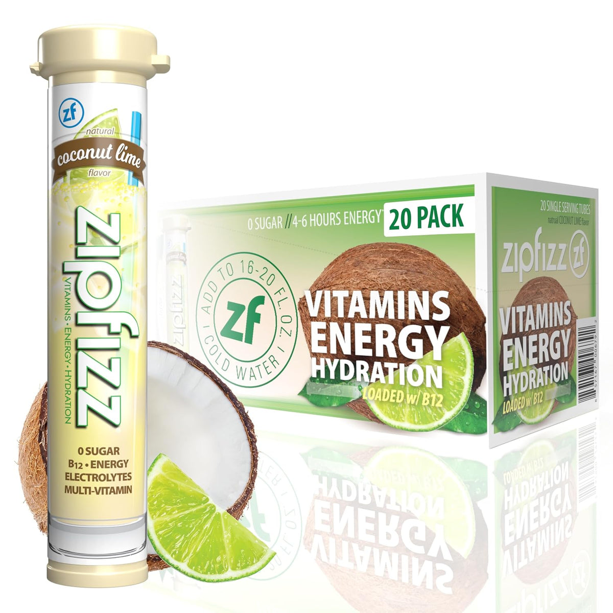 Zipfizz sugar-free electrolyte mix with B12