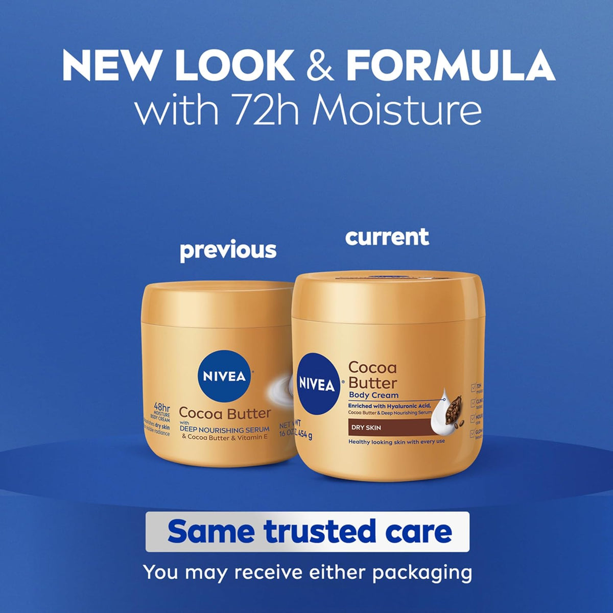 NIVEA dry skin body moisturizer with cocoa butter