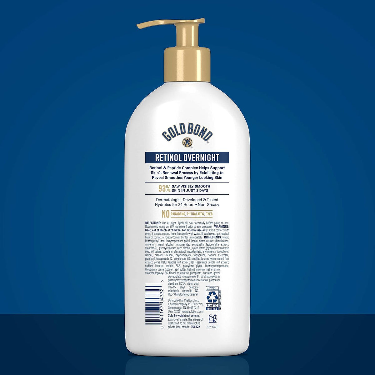 Gold Bond face and body moisturizer with retinol
