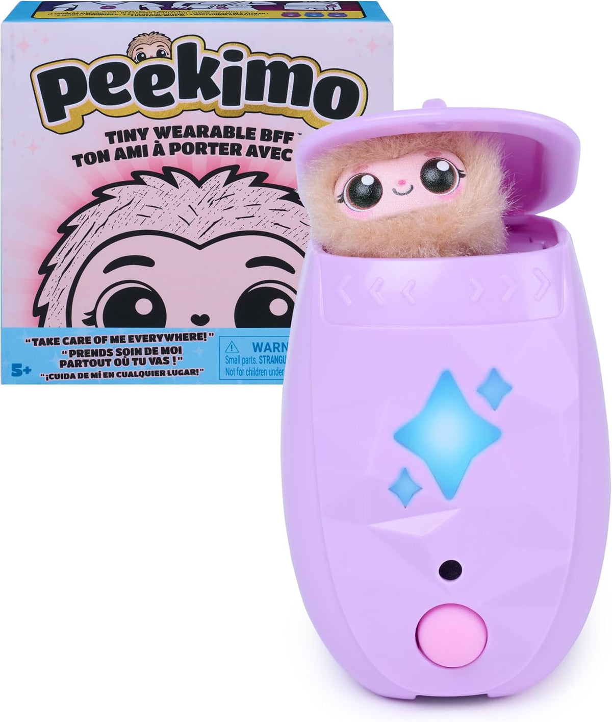 Peekimo wearable electronic pet with expressive eyes