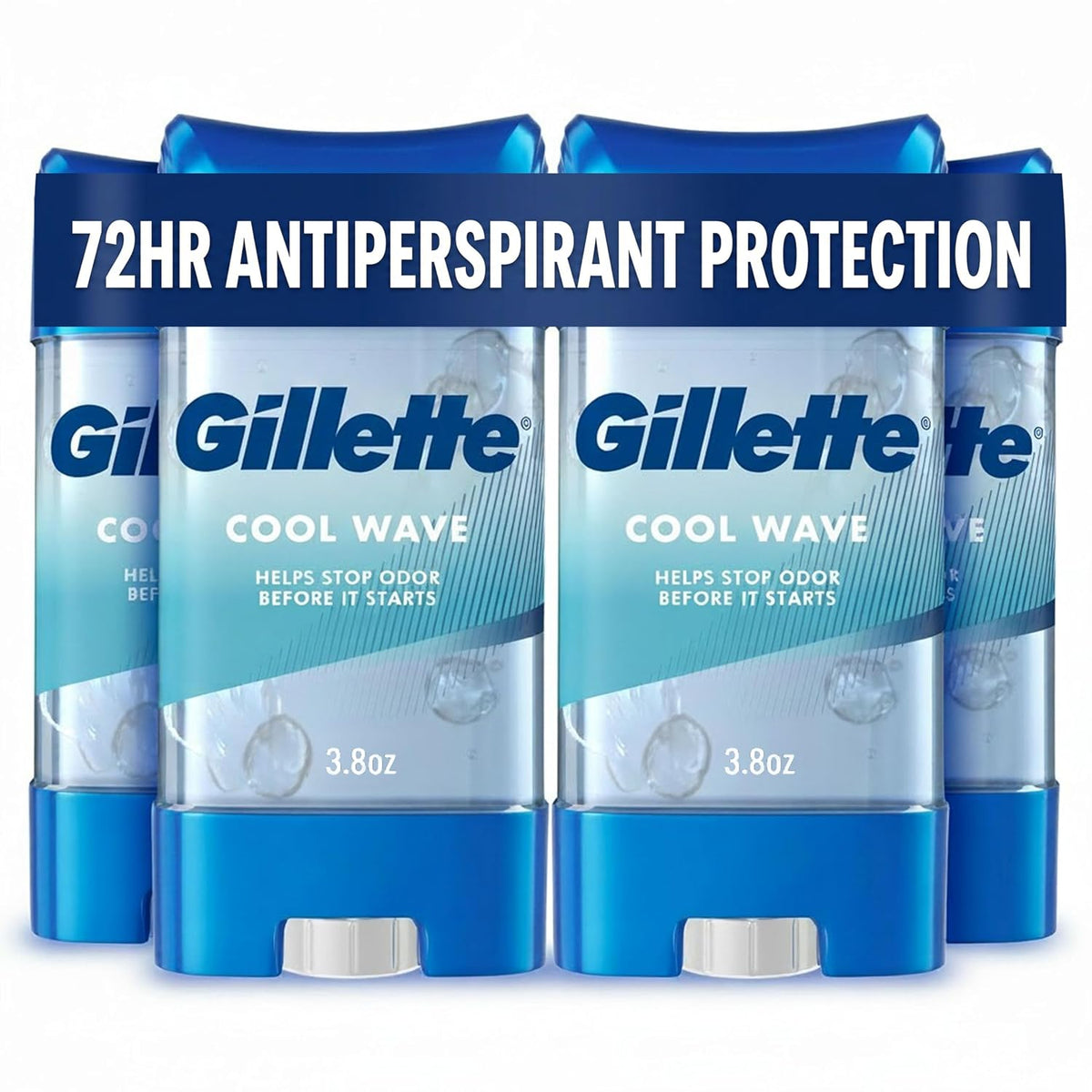 Gillette Cool Wave clear gel deodorant for men