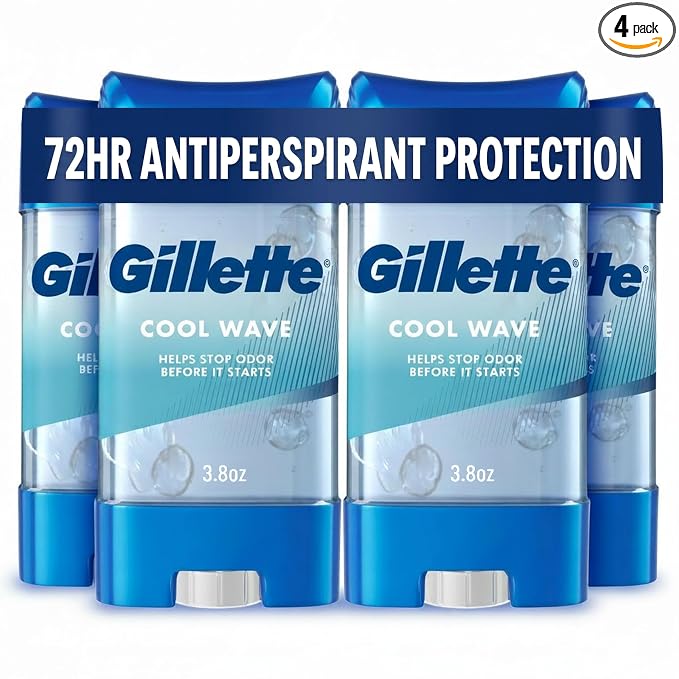 Gillette clinical strength antiperspirant deodorant pack of 4