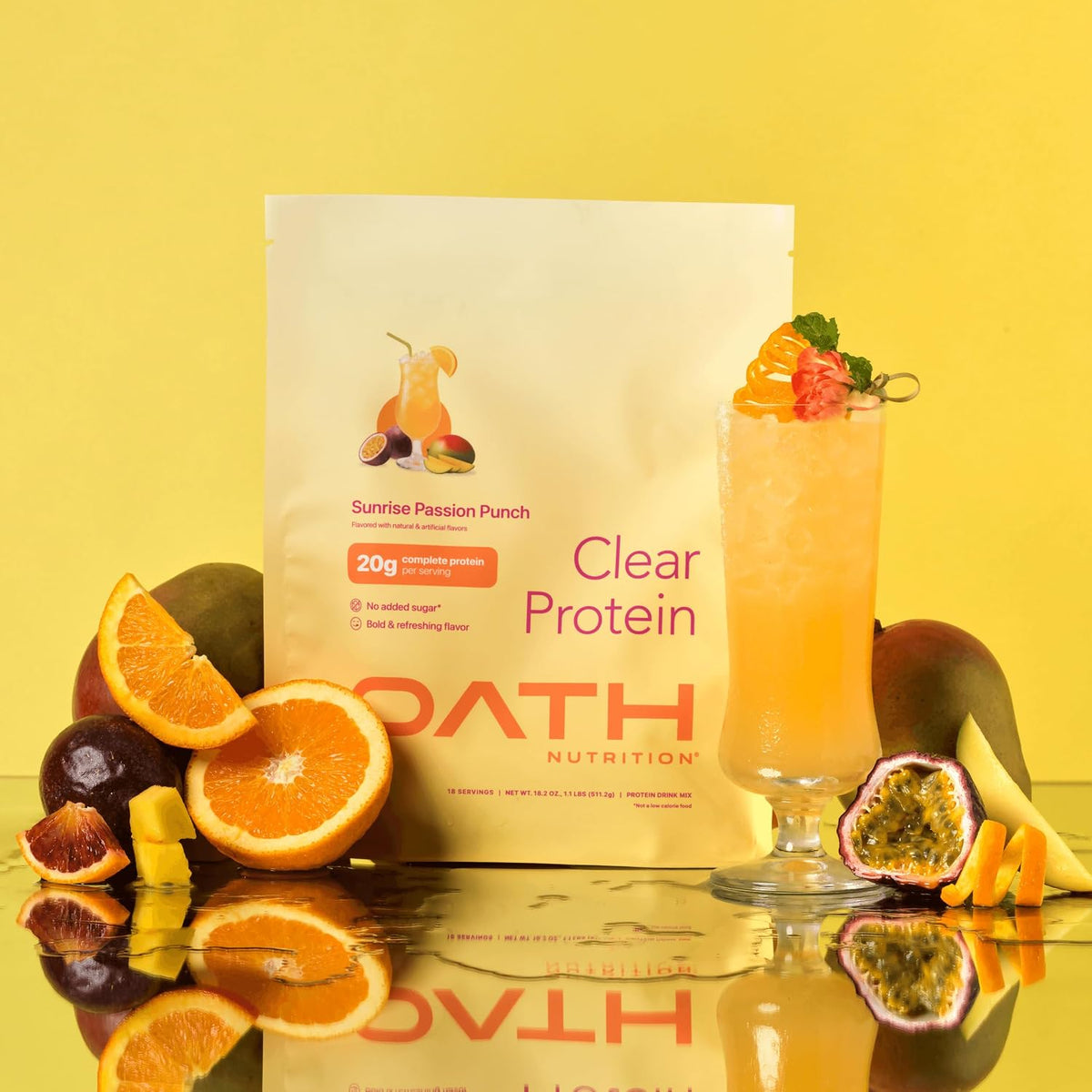 Oath Nutrition Sunrise Passion Punch protein supplement
