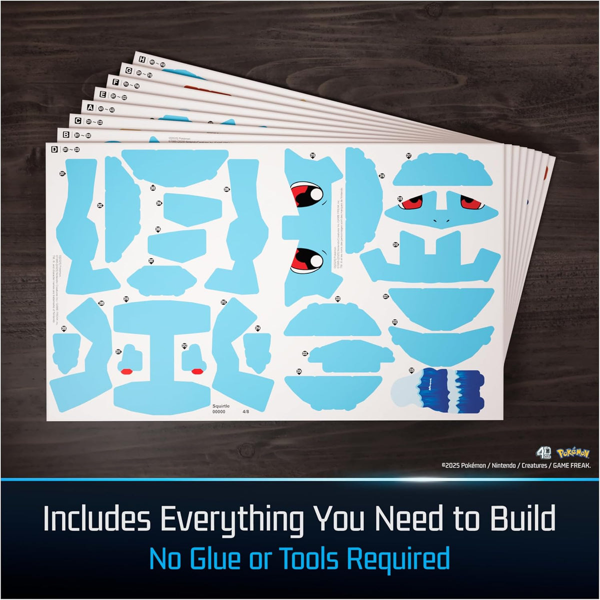 Pokémon Squirtle shelf display puzzle kit