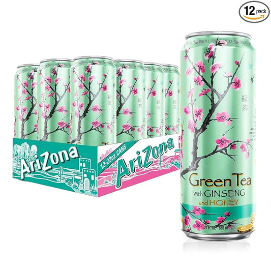 AriZona Green Tea with Ginseng and Honey 22 fl oz can