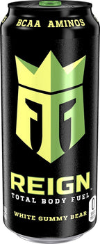 White Gummy Bear REIGN zero-sugar energy drink