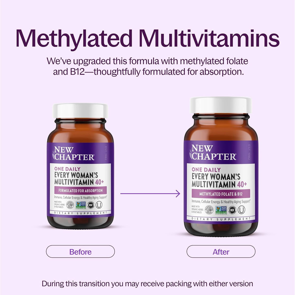 Every Woman's One Daily 40+ vitamin bottle front view