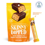 SkinnyDipped wafer snack with peanut butter flavor