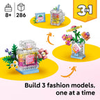 LEGO floral vase alternate build display