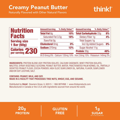 thinkThin high protein snack bars box