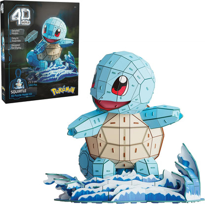 Squirtle 3D puzzle with 180 punch-out pieces