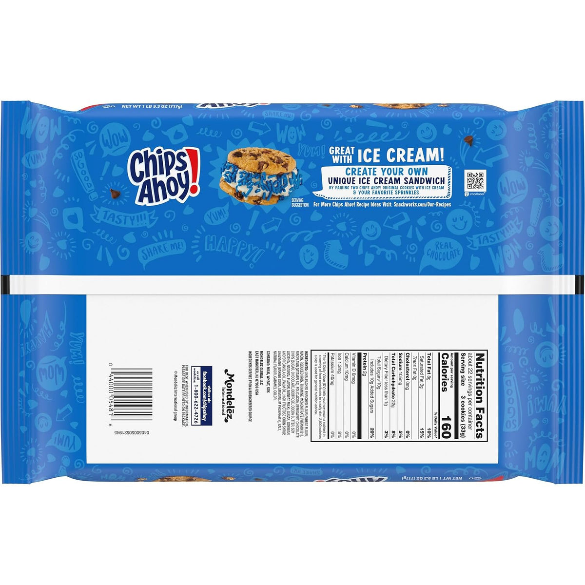 Original Chips Ahoy cookies with real chocolate chips