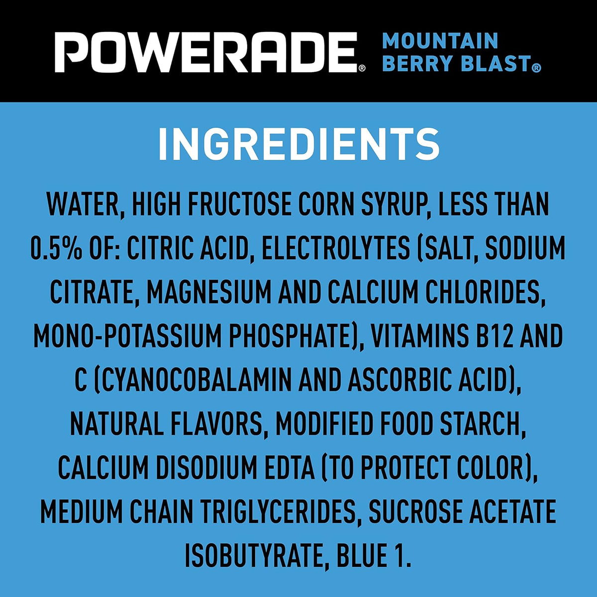 POWERADE berry flavored sports drink multipack