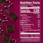 Premium dark chocolate bar with raspberry flavor