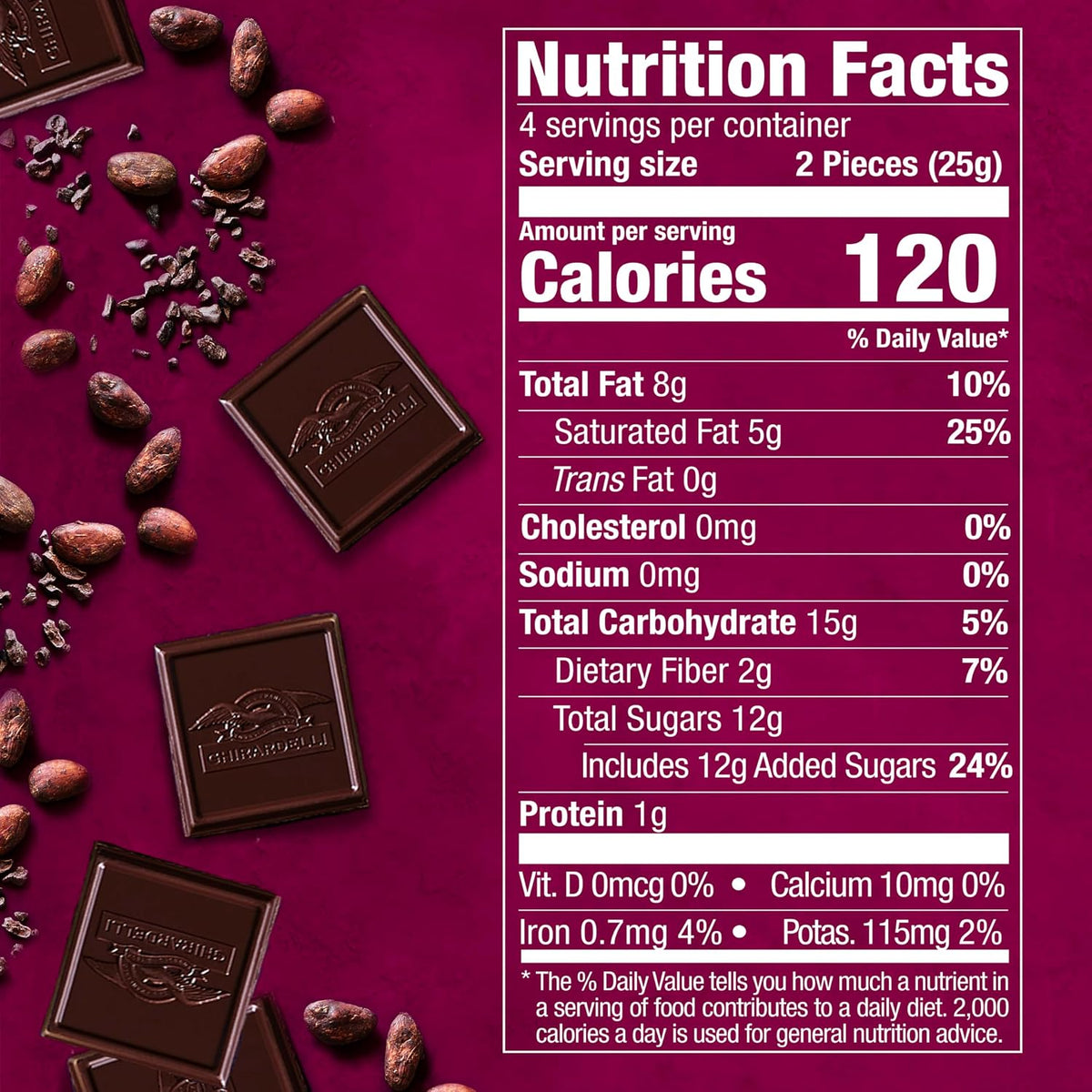 Premium dark chocolate bar with raspberry flavor