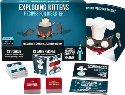 Exploding Kittens party card game packaging