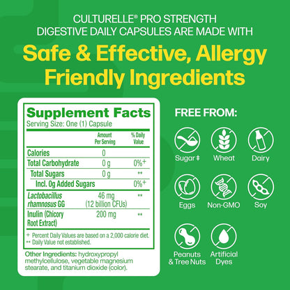 Culturelle 12B CFU probiotic capsules for daily use